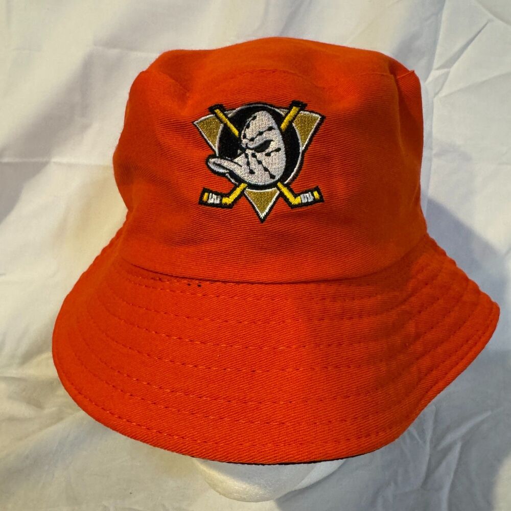 Anaheim Ducks Reversible Bucket Hat Orange Black Chick-Fil-A SoCal SGA NHL Cap